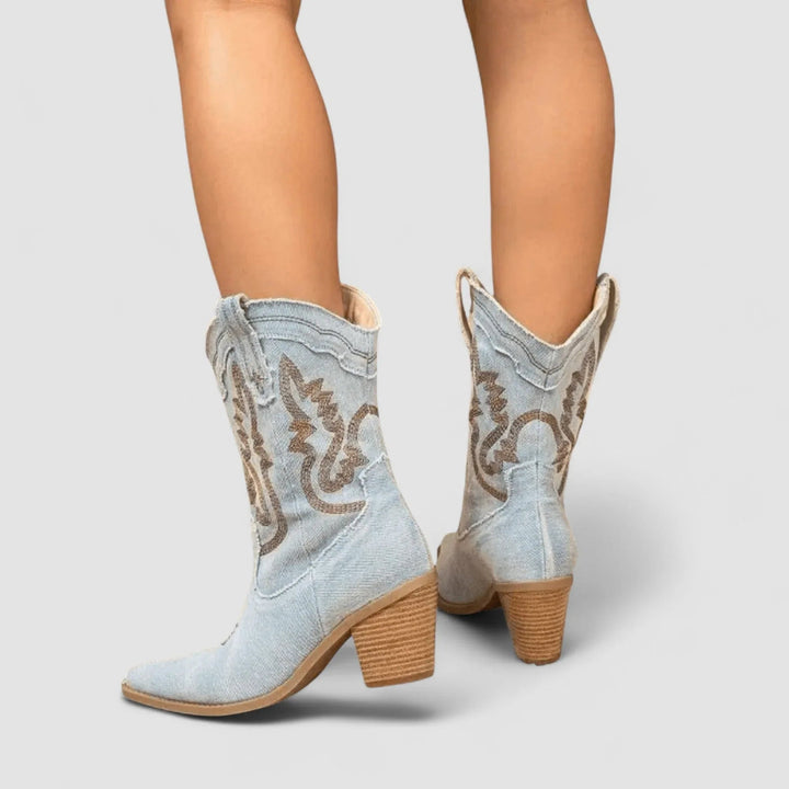 Sélène – Bottines en Denim