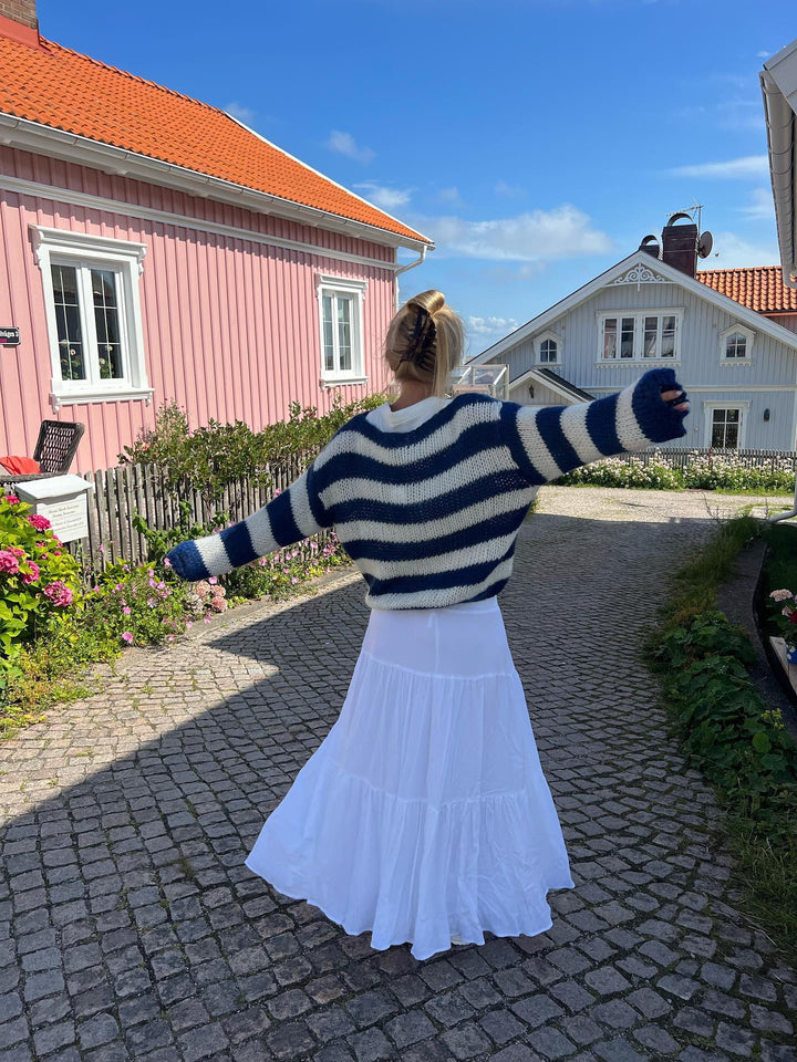 Capucine | PULL OVERSIZE EN TRICOT RAYÉ