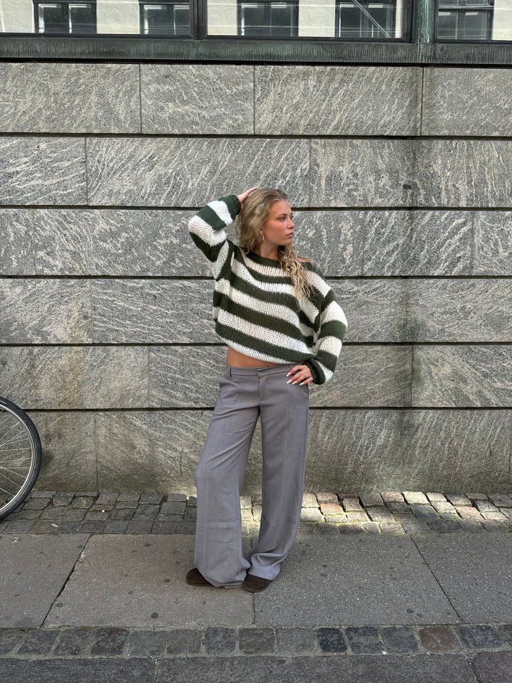 Capucine | PULL OVERSIZE EN TRICOT RAYÉ
