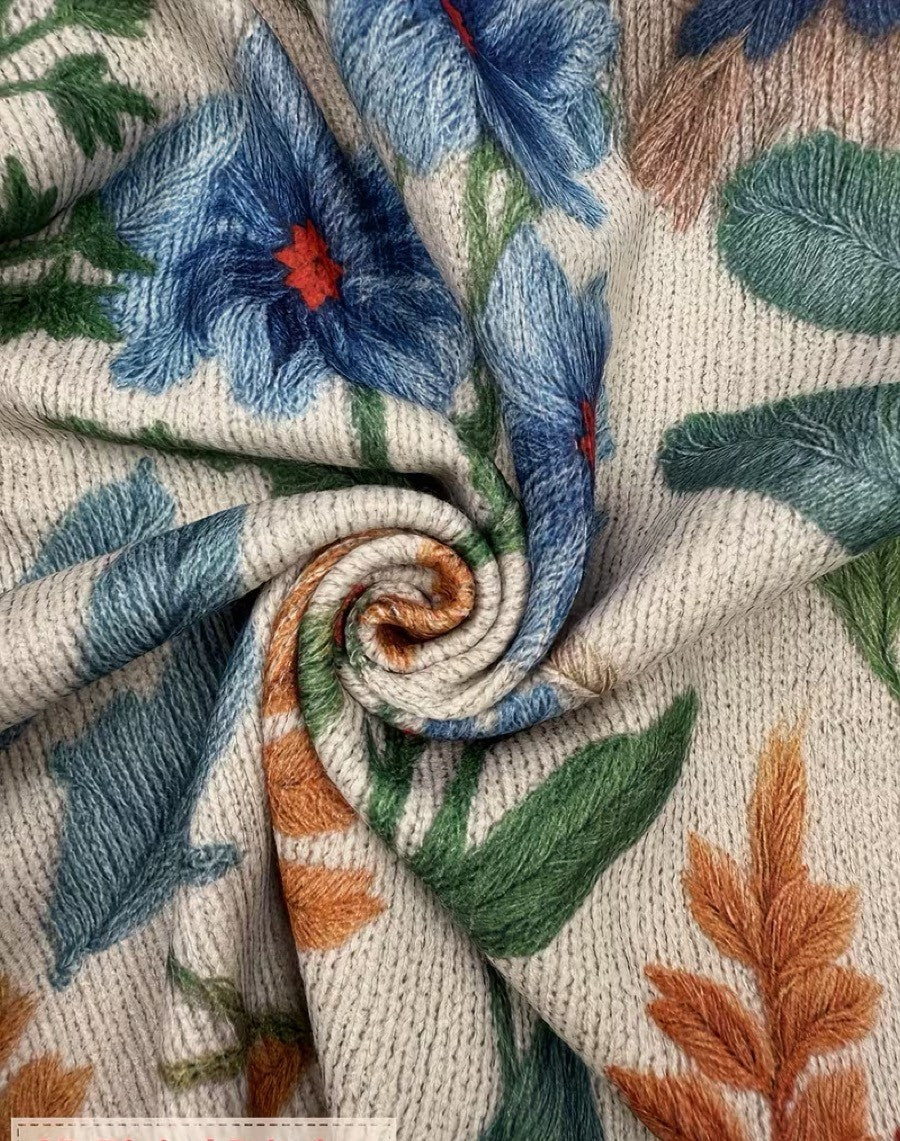 Tabitha | Cardigan Zippé Fleurs de Jardin Botanique