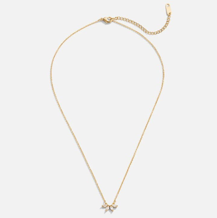 Céleste - Collier Feuille en Cristal