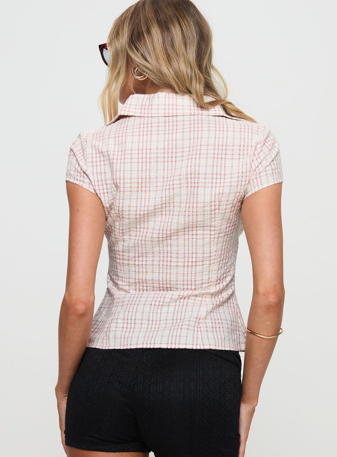 Iris | TOP À CARREAUX