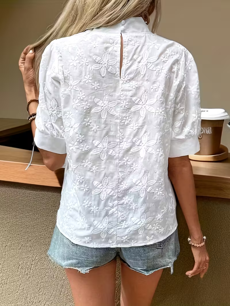 Louison | Blouse Élégante à Motifs Floraux